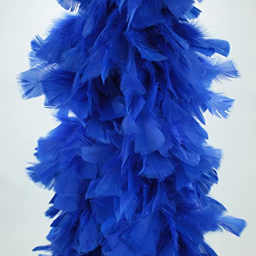 ALMACENES CASA ANGEL Boa DE Plumas DE Pavo 190cm EXTRAGRUESA 120gr (Azul)