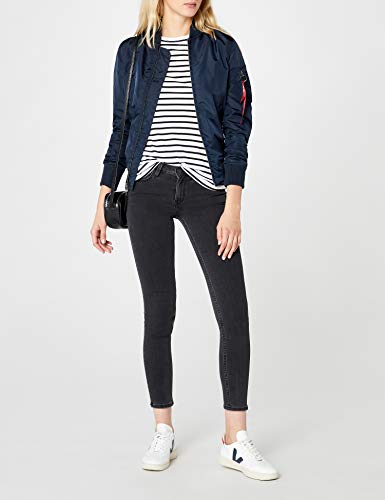 Alpha Industries MA-1 TT Chaqueta, Azul (Rep.Blue 07), XS para Mujer