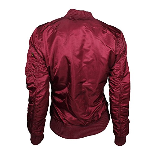 ALPHA INDUSTRIES Ma-1 VF 59 Wmn Chaqueta, Burgundy, XL para Mujer