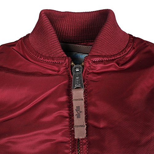 ALPHA INDUSTRIES Ma-1 VF 59 Wmn Chaqueta, Burgundy, XL para Mujer