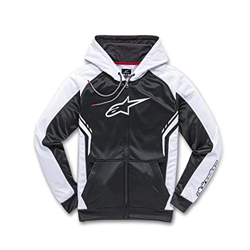 Alpinestars Hombre Grève Polaire Sudadera con Capucha premamá , Noir Blanc, M