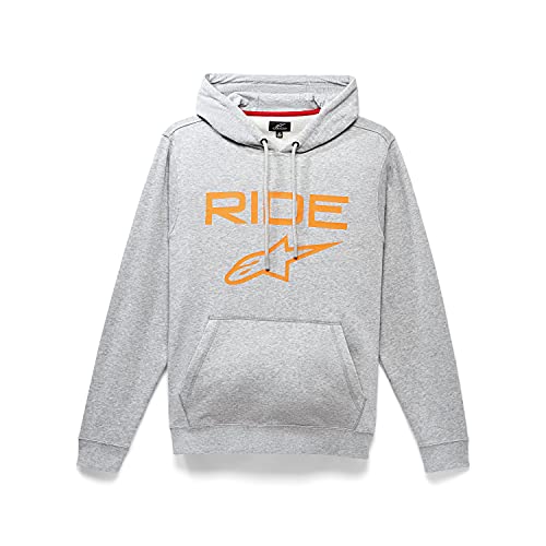 Alpinestars, Ride 2.0 , Sudadera, Heather Grey / Orange, M, Hombre