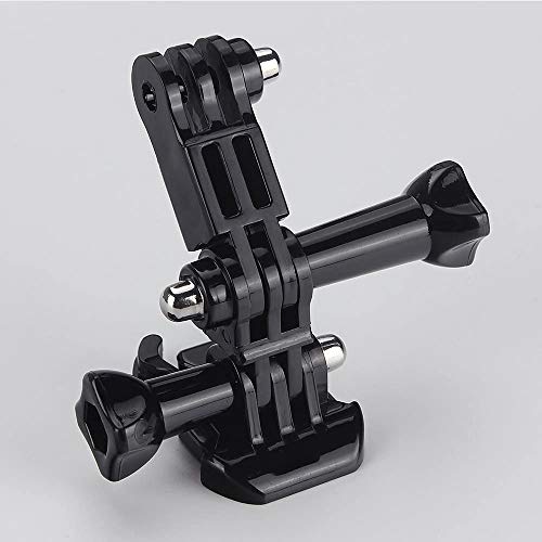 AMACOAM 3 Vías Brazo de Pivote Ajusta Las Articulaciones de Extensión de Brazo Pivote de Extensión Montaje de Juntas Rectas con Tornillos Largos y Cortos para Gopro Hero6/5/4/3/2/1 Negro 16 Piezas