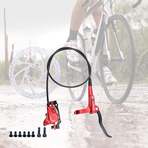 Amagogo Rotor de Frenos de Disco hidráulicos de aleación de Aluminio para Bicicleta de montaña, Alto Rendimiento, 75 mm, Pilar a, componente F180 / R160, Freno de Disco Rojo R 1