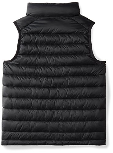 Amazon Essentials Boys' Lightweight Water-Resistant Packable Puffer Vest Camiseta sin Mangas, Negro (Black Caviar), Small