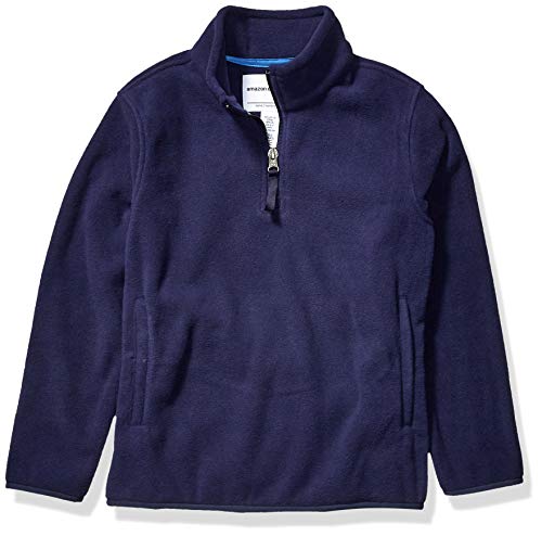 Amazon Essentials Quarter-Zip Polar Fleece Jacket Outerwear-Jackets, Noche de la Marina, 4T