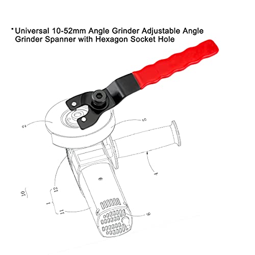 Amoladora angular universal de 8 a 48 mm con llave Allen pieza de montaje aplicada a 4 ''5''6''7''9'' ángulo banco amoladora pulidora