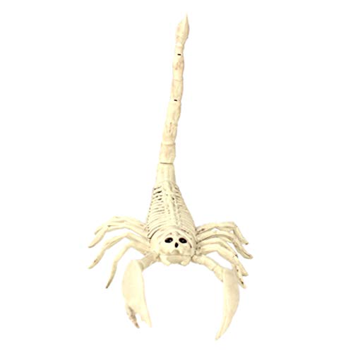 Amosfun 1pc Halloween Animal Scary Skeleton Props Happy Halloween Spooky Skull Animal Escorpión Marco Escorpión para Halloween Suministros de fiesta de Halloween