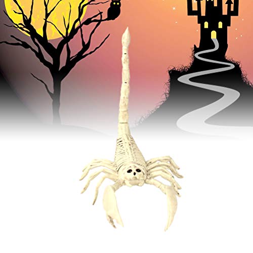 Amosfun 1pc Halloween Animal Scary Skeleton Props Happy Halloween Spooky Skull Animal Escorpión Marco Escorpión para Halloween Suministros de fiesta de Halloween