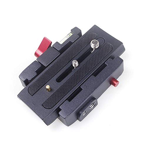 ANGEEK P200 Quick Release Clamp Base Plate Tripod Screw Mount for DSLR Camera Camcorder Manfrotto 500 701 577