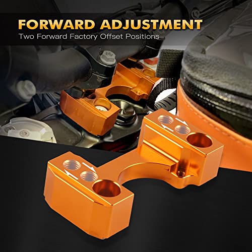 anhui-dsb CNC Motorcycle Direction Damper Mount Manillar Barra de Elevador Kit for KTM 790 Adventure 890 Adventure 790/890 ADV 2019-2022 2020 2021 (Color : Orange)