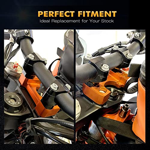 anhui-dsb CNC Motorcycle Direction Damper Mount Manillar Barra de Elevador Kit for KTM 790 Adventure 890 Adventure 790/890 ADV 2019-2022 2020 2021 (Color : Orange)