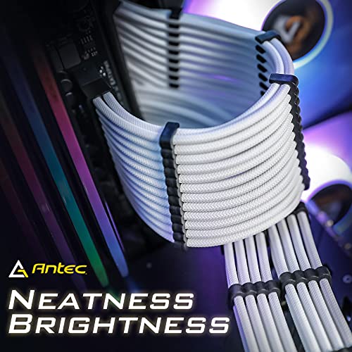 Antec Cable de Fuente de alimentación / 24 Pines ATX / 4 + 4 Pines EPS / 8 Pines PCI-E / 6 Pines PCI-E PSU Kit de Cable de extensión de 30 cm de Longitud con peines,