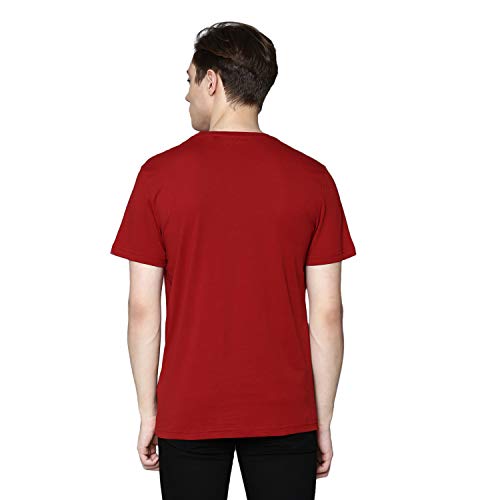 Antony Morato Camiseta Manga Corta Slim fit Estampado Frontal para Hombre Hombre Color: Brick Talla: L