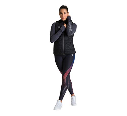 ARENA Chaleco de running para mujer con forro, Mujer, Chaleco para correr, 3628, Negro , large