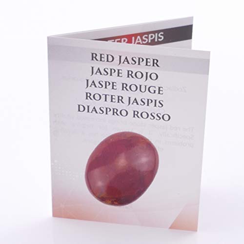 ARITZI - Pulsera elástica de Bolas de 4 mm en Mineral Natural de Jaspe Rojo