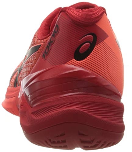 Asics 1051A055-701_43,5, Zapatos de Voleibol Hombre, Rouge Vif Noir, 43.5 EU