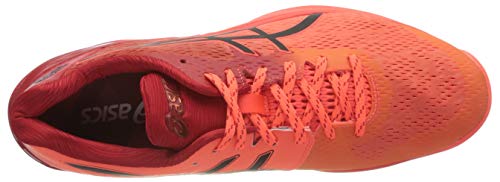 Asics 1051A055-701_43,5, Zapatos de Voleibol Hombre, Rouge Vif Noir, 43.5 EU