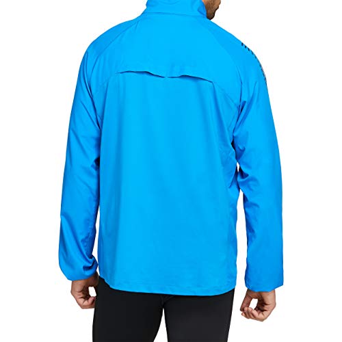 ASICS 2011B051 402 Chaqueta Deportiva para Hombre, Azul Claro/Negro, XXL, Estándar