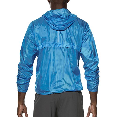 ASICS Chaqueta Cortavientos Fuzex Packable Azul S