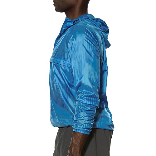 ASICS Chaqueta Cortavientos Fuzex Packable Azul S