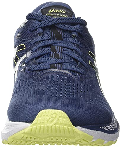 Asics Gel-Kayano 28, Running Shoe Hombre, Thunder Blue/Glow Yellow, 42 EU