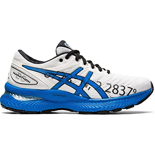 ASICS Gel-Nimbus 22, Zapatillas Deportivas Mujer, White/Electric Blue, 39.5 EU