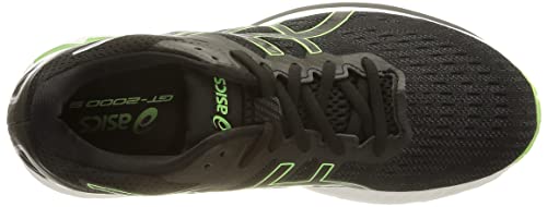 Asics GT-2000 9, Zapatillas para Correr Hombre, Black/Bright Lime, 46 EU