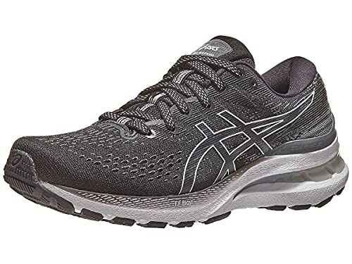 ASICS Zapatilla de running Gel-Kayano 28 para mujer, Negro/Blanco, 39 EU