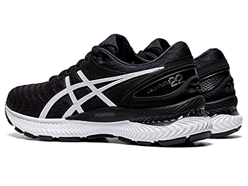 ASICS Zapatillas de running GEL-Nimbus 22 para mujer, negro (Negro/Blanco), 37.5 EU