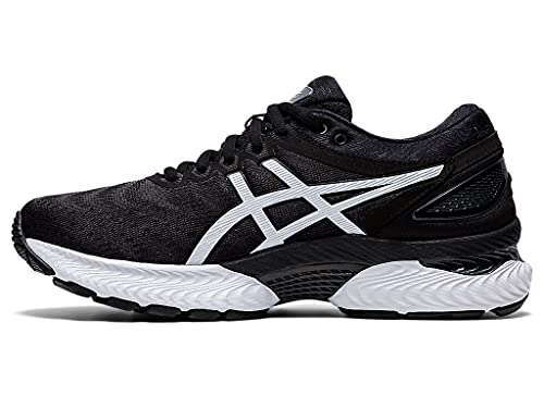 ASICS Zapatillas de running GEL-Nimbus 22 para mujer, negro (Negro/Blanco), 37.5 EU