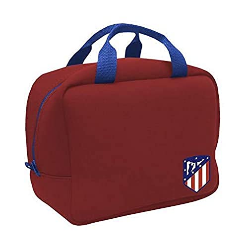 Atletico de Madrid Portacomidas Neopreno Bolsas Fiambreras bento-Porta Alimentos Artículos para el hogar Unisex Adulto, Compuesto, Multicolor (Multicolor), única