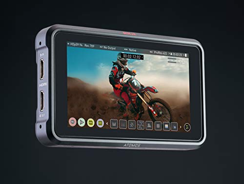 Atomos Ninja V videograbador Digital Negro - Capturadora de Video Digital (Negro, 4096 x 2160 Pixeles, 12 Canales, 16:9, 2,5 h, 16.8 V)