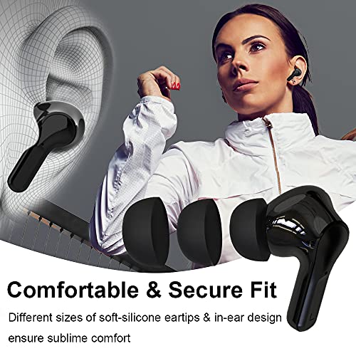 Auriculares Inalámbricos Auriculares Bluetooth 5.1 Deportivos con Cancelación de Ruido Estéreo on Micrófono In-Ear Auriculares IP7 Impermeable Cascos Inalambricos 32 Horas de Eeproducción Pantalla LED