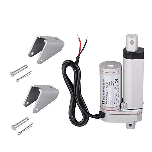 AUTOUTLET Actuador Lineal DC 12V 1500N 50mm Motor de Actuador Lineal Actuador Motor Elctrico Linear de Movimoiento de Elevador para Abridor de Puerta Eléctrico de Coche RV