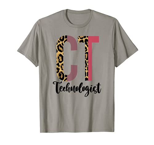 AYYo Funny Leopard CT Tech Radiología Técnico Tecnólogo Camiseta