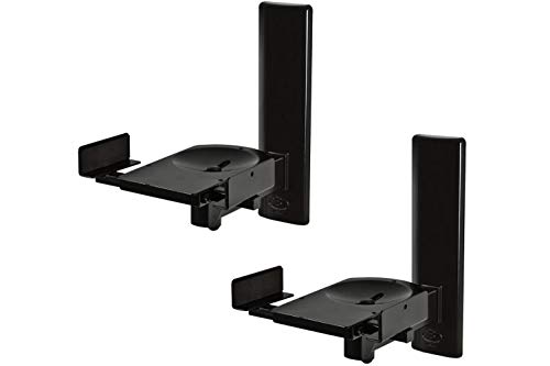 B-Tech BT77 - Soportes de altavoces, color negro ( 2 unidades)