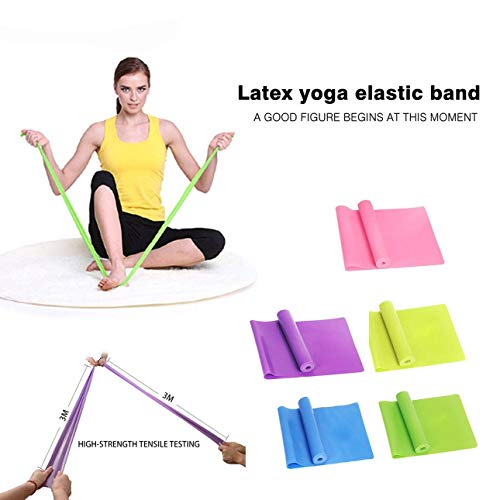 Ba30DEllylelly Deporte Gimnasio Fitness Equipo de Yoga Entrenamiento de Fuerza Bandas de Resistencia elásticas Entrenamiento Yoga Lazos de Goma Banda de Pilates Deportiva