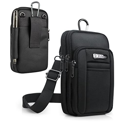 BAGZY Bandoleras Hombre, Riñoneras Hombre Cinturon Hombre Bolsa Deporte Hombre Bolso de Hombre Pequeno Bandoleras Hombre Deportivas Regalos para Hombre por Senderismo Deportes (Negro)