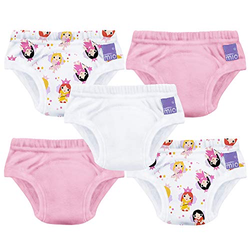 Bambino Mio Potty Training Pack de 5 Pañales de Aprendizaje, Multicolor (Mixed Girl Fairy), 18-24 Meses