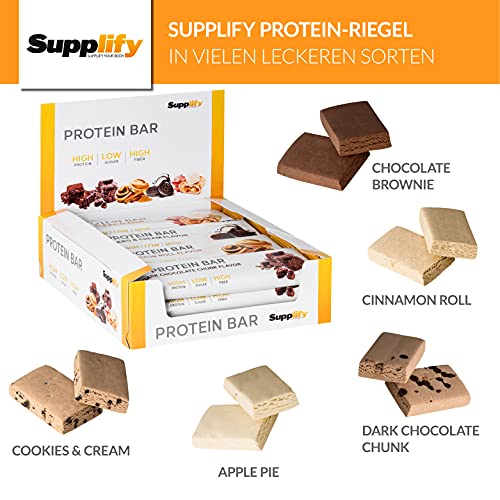 Barritas de proteínas de Suppifly, baja en carbohidratos, caja de 12 barritas de 60 g cada una, con sabor natural, opción saludable como reemplazo alimenticio