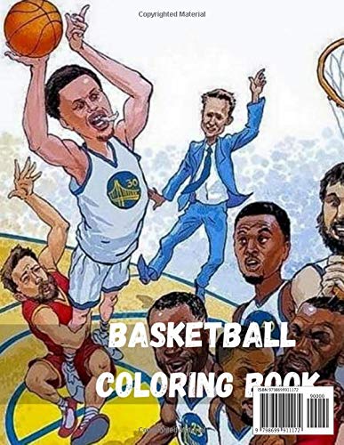 Basketball Coloring Book: NBA Coloring Book Super book containing every team logo from the NBA for you to color inThe best coloring book about basketball players stars Basketball Relaxing antistress