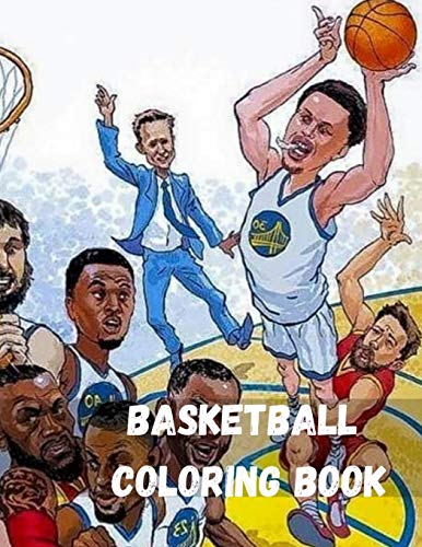 Basketball Coloring Book: NBA Coloring Book Super book containing every team logo from the NBA for you to color inThe best coloring book about basketball players stars Basketball Relaxing antistress