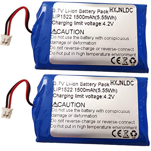 Batería de 3.7V 1500mah para reemplazo de batería del Controlador inalámbrico Sony PS4 (CUH-ZCT2U, CUH-ZCT2E, CUH-ZCT2A 2016 y Modelos posteriores) dualshock Playstation 4 Gen 2 Enchufe pequeño