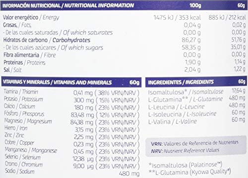 Bebida isotónica y energética Nutrinovex 360º Longovit con BCAA's, Glutamina y Magnesio (Mango maracuyá, 1000 g)