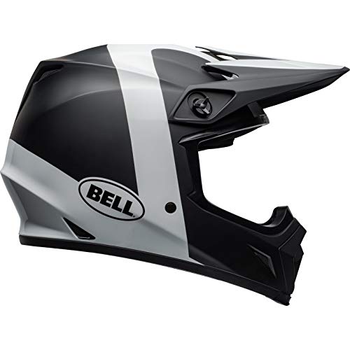BELL 7101393 MX-9 MIPS Presence - Casco de motocross XS mate brillante, color negro y blanco