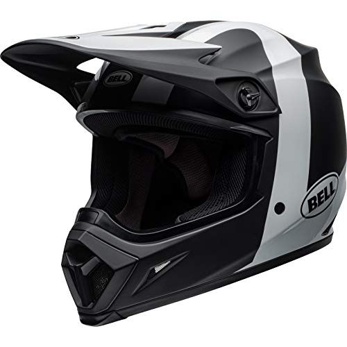 BELL 7101393 MX-9 MIPS Presence - Casco de motocross XS mate brillante, color negro y blanco