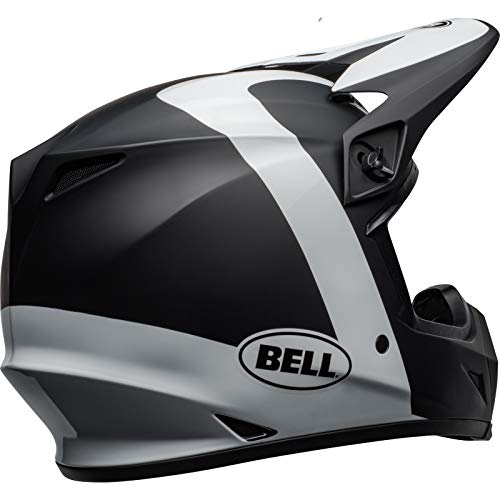 BELL 7101393 MX-9 MIPS Presence - Casco de motocross XS mate brillante, color negro y blanco