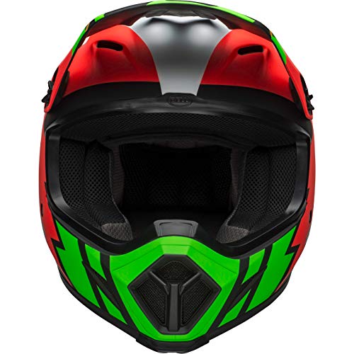 BELL HELMET MX-9 MIPS STRIKE MATT INFRARED/GREEN/BLACK L