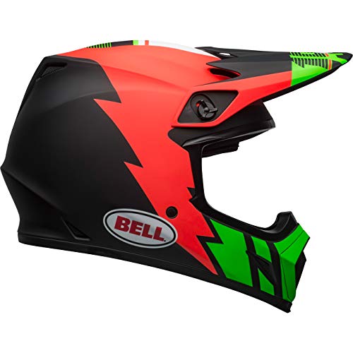 BELL HELMET MX-9 MIPS STRIKE MATT INFRARED/GREEN/BLACK L